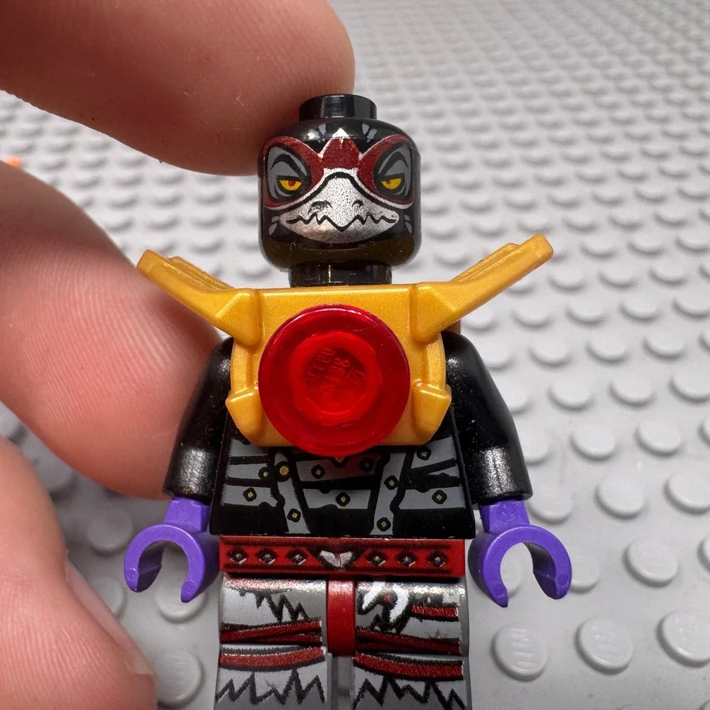 LEGO Chima Minifigure Parts Lot Torso Red Skeleton Head Pieces